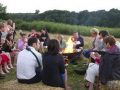 chilling out around the fire